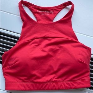 Outdoor Voices tech sweat crop top